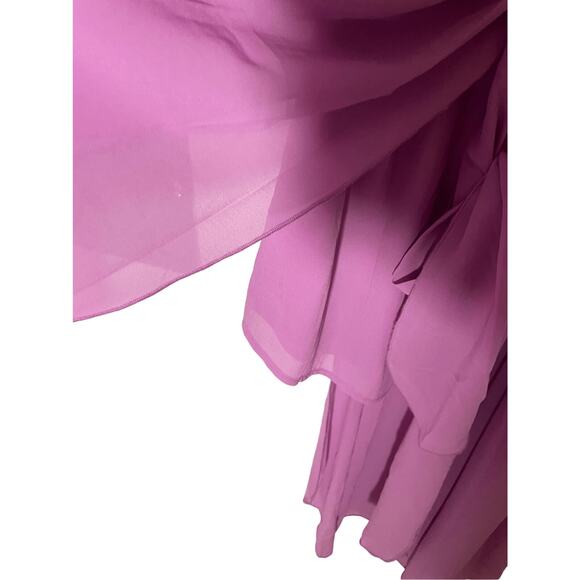 NWT Entro High Low Pink Purple Split Chiffon Spaghetti Strapped Romper - Picture 5 of 8